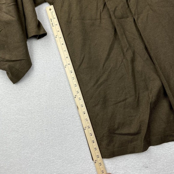 LUUKAA Womens Cropped Wide Leg Pants Culottes Wool Blend  Size 10 NWT Brown - Picture 6 of 9